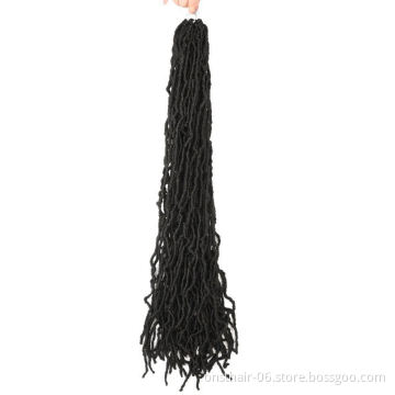 MYZYR Crochet Braids Synthetic Crochet Braids Ombre Braiding Hair Faux Locks Bohemian Faux Locs Curly ALL Colors >=60% 36 Inch